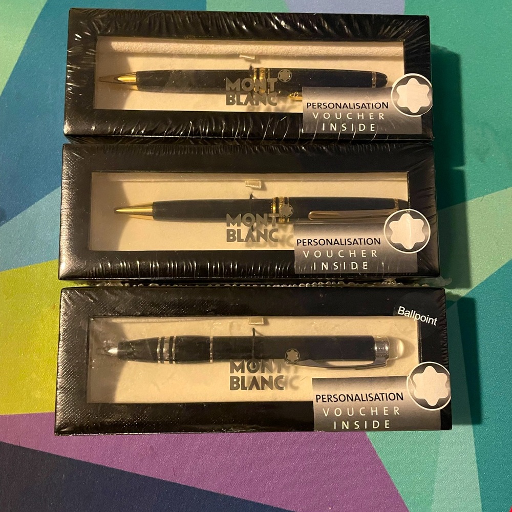 3 Brand new Montblanc Pens